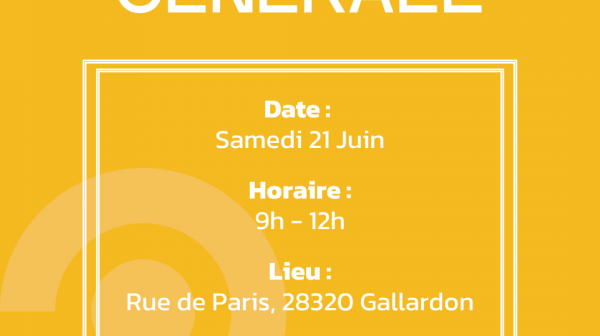Assemblée Générale - Samedi 21 Juin